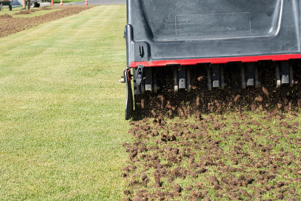 Pile,Of,Plugs,Of,Soil,Removed,From,Sports,Field.,Waste